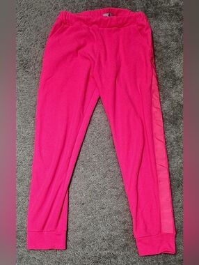 Womens Dudley Stephens Jay Jogger Terry Neon Pink Sweatpants Size M